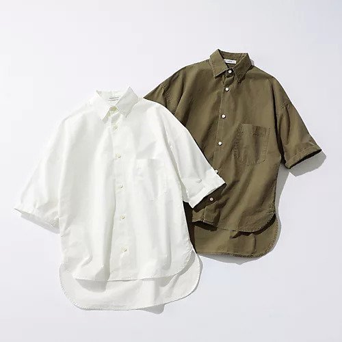 【マディソンブルー/MADISONBLUE】のJ.BRADLEY SH WASHED OUT 人気、トレンドファッション・服の通販 founy(ファニー) 　ファッション　Fashion　レディースファッション　Fashion for Women　ウォッシュ　Washed Finish　クラシカル　Classical, Vintage-Inspired　タイプライター　Typewriter Fabric, Crisp Cotton　ビッグ　Big, Oversized　メンズ　Men's, Menswear　ラウンド　Round, Round Neck　夏　Summer　定番　Standard, Basic Item　洗える　Machine Washable　羽織　Haori, Light Jacket　other-2|ID: prp329100004462148 ipo3291000000034716704