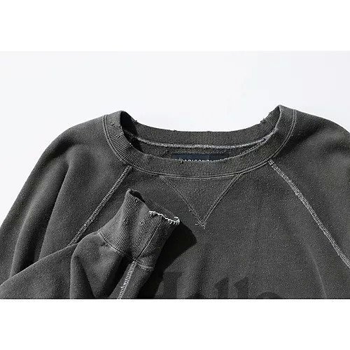 【マディソンブルー/MADISONBLUE】のVINTAGE HELLO SWEAT L/S URAKE DYED 人気、トレンドファッション・服の通販 founy(ファニー) 　ファッション　Fashion　レディースファッション　Fashion for Women　トップス・カットソー　Cut & Sew Tops　レディースパーカー・カジュアルフーディー　Casual Hoodies & Sweatshirts　スウェット・クルーネックトップス　Sweatshirts & Crewnecks / Relaxed Fit Sweat Tops　コンパクト　Compact, Small Size　スウェット / スエット　Sweatshirt, Sweatwear　ダメージ　Distressed, Destroyed　デニム　Denim, Jeans Material　ヴィンテージ　Vintage Style　洗える　Machine Washable　other-2|ID: prp329100004462151 ipo3291000000032364483