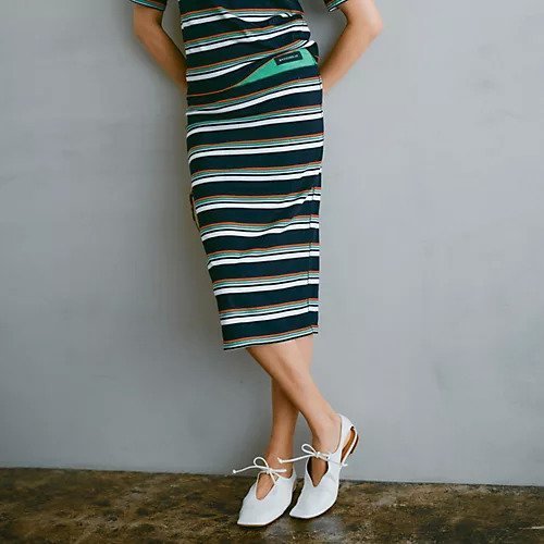 【マディソンブルー/MADISONBLUE】のHORIZONTAL STRIPES TIGHT LONG SK 人気、トレンドファッション・服の通販 founy(ファニー) 　ファッション　Fashion　レディースファッション　WOMEN　スカート　Skirt　セットアップ　Set Up　ボトム　Bottom　ボーダー　Border　ポケット　Pocket　ワンポイント　One Point　other-2|ID: prp329100004462153 ipo3291000000031243721