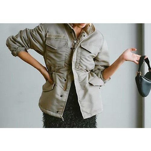 【マディソンブルー/MADISONBLUE】のM65 PADDING JAC NY TWILL 人気、トレンドファッション・服の通販 founy(ファニー) 　ファッション　Fashion　レディースファッション　WOMEN　ジャケット　Jacket　ドローコード　Draw Cord　ミリタリー　Military　ヴィンテージ　Vintage　人気　Popularity　洗える　Washable　other-2|ID: prp329100004462159 ipo3291000000031243733