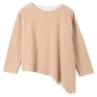 【プレインピープル/PLAIN PEOPLE】のウールダブルジャージイレギュラーヘムプルオーバー ベージュ|ID: prp329100004462175 ipo3291000000031228929