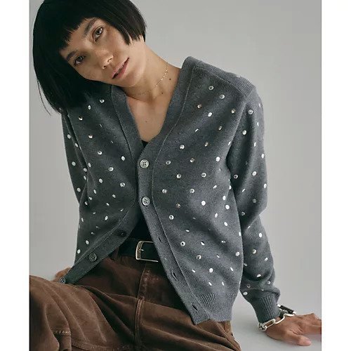 【ウィムガゼット/Whim Gazette】の【GEMINI】2wayメタルニットプルオーバー インテリア・キッズ・メンズ・レディースファッション・服の通販 founy(ファニー) https://founy.com/ ファッション Fashion レディースファッション Fashion for Women トップス・カットソー Cut & Sew Tops ニット Knit Tops & Sweaters カジュアルプルオーバー・ニットトップス Pullovers & Knit Tops / Casual Pullovers カーディガン Cardigan, Knitwear ドット Polka Dot, Dot Pattern フィット Fit, Slim Fit 2025年 2025 2025春夏・S/S Spring/Summer 2025 SS25 |ID: prp329100004462188 ipo3291000000031228978