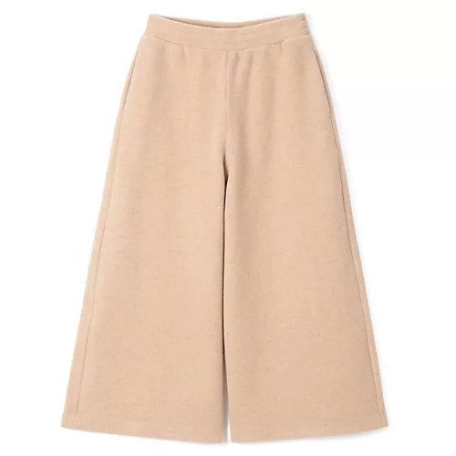 【プレインピープル/PLAIN PEOPLE】のウールダブルジャージワイドクロップドパンツ インテリア・キッズ・メンズ・レディースファッション・服の通販 founy(ファニー) 　ファッション　Fashion　レディースファッション　WOMEN　パンツ　Pants　おすすめ　Recommend　ジャージ　Jersey　セットアップ　Set Up　ベージュ|ID: prp329100004462204 ipo3291000000031229060