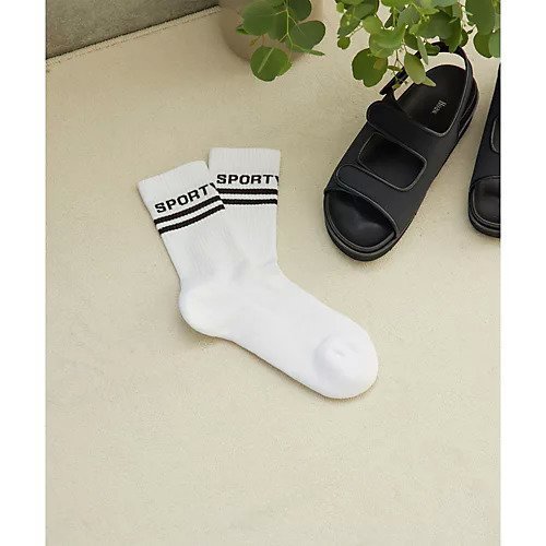 【ウィムガゼット/Whim Gazette】の【Sporty&Rich】Bold Logo Socks 人気、トレンドファッション・服の通販 founy(ファニー) 　ファッション　Fashion　レディースファッション　WOMEN　ソックス　Socks　シンプル　Simple　スタンダード　Standard　スポーティ　Sporty　ソックス　Socks　雑誌　Magazine　ダブル　Double　2024年　2024　2024-2025秋冬・A/W　Aw/Autumn/Winter/Fw/Fall/2024-2025　other-3|ID: prp329100004462249 ipo3291000000031243972