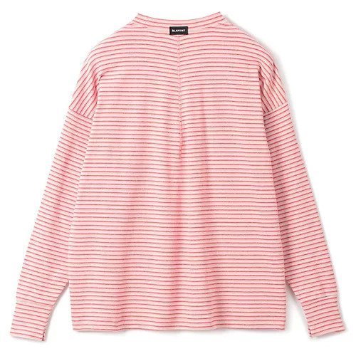 【ブラミンク/BLAMINK】のコットンマルチボーダーロングスリーブ 人気、トレンドファッション・服の通販 founy(ファニー) 　ファッション　Fashion　レディースファッション　Fashion for Women　2025年　2025　2025春夏・S/S　Spring/Summer 2025 SS25　カットソー　Cut and Sewn Top　チェック　Check, Plaid, Tartan　ボーダー　Border, Stripe　other-2|ID: prp329100004462265 ipo3291000000036035337