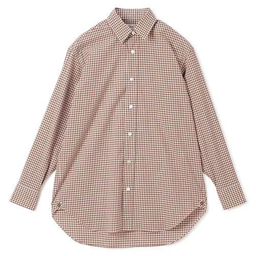 【ブラミンク/BLAMINK】のコットンチェックレギュラーシャツ インテリア・キッズ・メンズ・レディースファッション・服の通販 founy(ファニー) https://founy.com/ ファッション Fashion レディースファッション Fashion for Women トップス・カットソー Cut & Sew Tops シャツ・ブラウス・オフィスカジュアル Elegant Blouses & Button-Ups 2025年 2025 2025春夏・S/S Spring/Summer 2025 SS25 チェック Check, Plaid, Tartan ラウンド Round, Round Neck レギュラー Regular, Standard Fit |ID: prp329100004462268 ipo3291000000031229372