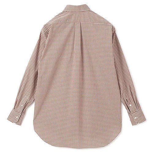【ブラミンク/BLAMINK】のコットンチェックレギュラーシャツ 人気、トレンドファッション・服の通販 founy(ファニー) 　ファッション　Fashion　レディースファッション　Fashion for Women　トップス・カットソー　Cut & Sew Tops　シャツ・ブラウス・オフィスカジュアル　Elegant Blouses & Button-Ups　2025年　2025　2025春夏・S/S　Spring/Summer 2025 SS25　チェック　Check, Plaid, Tartan　ラウンド　Round, Round Neck　レギュラー　Regular, Standard Fit　other-2|ID: prp329100004462268 ipo3291000000031244023