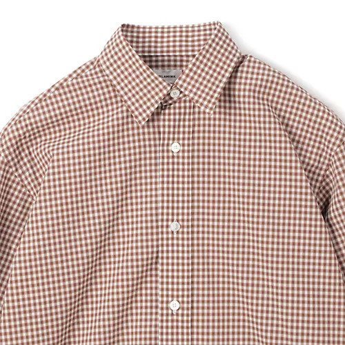 【ブラミンク/BLAMINK】のコットンチェックレギュラーシャツ 人気、トレンドファッション・服の通販 founy(ファニー) 　ファッション　Fashion　レディースファッション　Fashion for Women　トップス・カットソー　Cut & Sew Tops　シャツ・ブラウス・オフィスカジュアル　Elegant Blouses & Button-Ups　2025年　2025　2025春夏・S/S　Spring/Summer 2025 SS25　チェック　Check, Plaid, Tartan　ラウンド　Round, Round Neck　レギュラー　Regular, Standard Fit　other-3|ID: prp329100004462268 ipo3291000000036035363