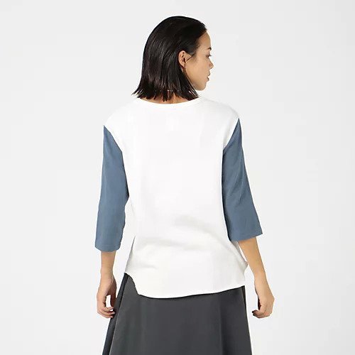 【マディソンブルー/MADISONBLUE】のBI-COLOR LONG SLEEVE TEE 人気、トレンドファッション・服の通販 founy(ファニー) 　ファッション　Fashion　レディースファッション　WOMEN　トップス・カットソー　Tops/Tshirt　カットソー　Cut And Sew　デニム　Denim　プリント　Print　人気　Popularity　洗える　Washable　other-3|ID: prp329100004462280 ipo3291000000031244062