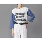 【マディソンブルー/MADISONBLUE】のBI-COLOR LONG SLEEVE TEE 人気、トレンドファッション・服の通販 founy(ファニー) ファッション Fashion レディースファッション Ladies' Fashion Online トップス・カットソー Tops/Tshirt カットソー Cut And Sew デニム Denim プリント Print 人気 Popularity 洗える Washable thumbnail BLUE|ID: prp329100004462280 ipo3291000000032586847