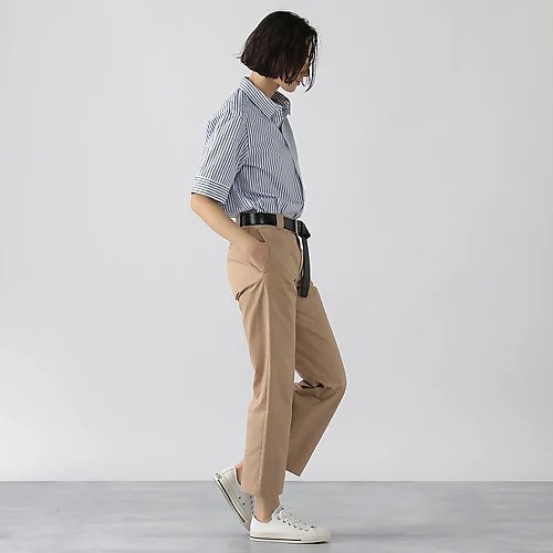 【マディソンブルー/MADISONBLUE】のRELAXED FIT S/S SH STRIPE 人気、トレンドファッション・服の通販 founy(ファニー) 　ファッション　Fashion　レディースファッション　WOMEN　カフス　Cuffs　ネップ　Nep Yarn　リラックス　Relax　半袖　Short Sleeve　夏　Summer　S/S・春夏　Ss・Spring/Summer　other-2|ID: prp329100004462281 ipo3291000000031244064