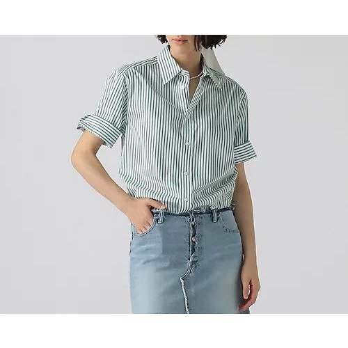 【マディソンブルー/MADISONBLUE】のRELAXED FIT S/S SH STRIPE インテリア・キッズ・メンズ・レディースファッション・服の通販 founy(ファニー) https://founy.com/ ファッション Fashion レディースファッション Fashion for Women カフス Cuff Design ネップ Nepp, Slub Yarn リラックス Relax, Relaxed Fit 半袖 Short Sleeve, Half Sleeve 夏 Summer S/S・春夏 SS, Spring/Summer, Warm Season |ID: prp329100004462281 ipo3291000000036286491