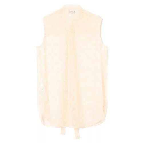 【マディソンブルー/MADISONBLUE】のLACE SLEEVELESS BOW TIE BLOUSE 人気、トレンドファッション・服の通販 founy(ファニー) 　ファッション　Fashion　レディースファッション　WOMEN　トップス・カットソー　Tops/Tshirt　ノースリーブ　No Sleeve　フェミニン　Feminine　メッシュ　Mesh　レース　Race　other-2|ID: prp329100004462282 ipo3291000000031244067