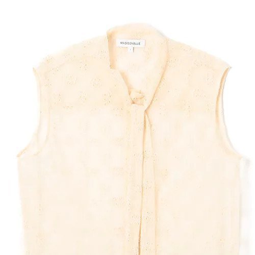 【マディソンブルー/MADISONBLUE】のLACE SLEEVELESS BOW TIE BLOUSE 人気、トレンドファッション・服の通販 founy(ファニー) 　ファッション　Fashion　レディースファッション　WOMEN　トップス・カットソー　Tops/Tshirt　ノースリーブ　No Sleeve　フェミニン　Feminine　メッシュ　Mesh　レース　Race　other-3|ID: prp329100004462282 ipo3291000000031244068
