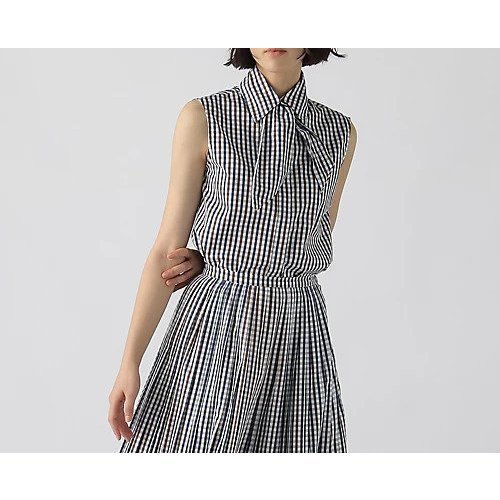 【マディソンブルー/MADISONBLUE】のSLEEVELESS TIE BL M.GINGHAM インテリア・キッズ・メンズ・レディースファッション・服の通販 founy(ファニー) https://founy.com/ ファッション Fashion レディースファッション WOMEN トップス・カットソー Tops/Tshirt 2022年 2022 2022 春夏 S/S Ss,Spring/Summer,2022 コンパクト Compact ノースリーブ No Sleeve フェミニン Feminine ボックス Box リボン Ribbon |ID: prp329100004462283 ipo3291000000031229407