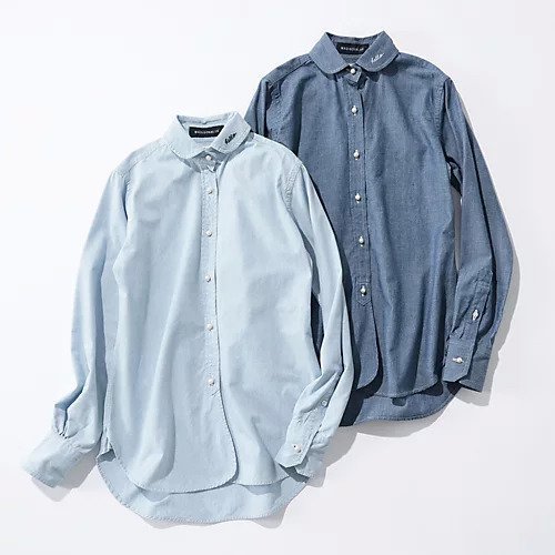 【マディソンブルー/MADISONBLUE】の【HPS別注】CHELSEA L/S SH CHAMBRAY(VW) 人気、トレンドファッション・服の通販 founy(ファニー) 　ファッション　Fashion　レディースファッション　WOMEN　シャンブレー　Chambray　パール　Pearl　人気　Popularity　別注　Special Order　定番　Standard　洗える　Washable　other-3|ID: prp329100004462286 ipo3291000000031244080