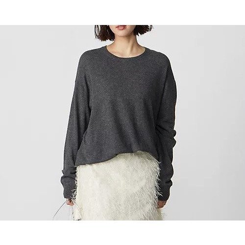 【マディソンブルー/MADISONBLUE】のSTONE WASH LOOSE CREW NECK PO インテリア・キッズ・メンズ・レディースファッション・服の通販 founy(ファニー) 　ファッション　Fashion　レディースファッション　Fashion for Women　イタリア　Italy　フィット　Fit, Slim Fit　ルーズ　Loose, Oversized　ヴィンテージ　Vintage Style　エレガント 上品　Elegant　GRAY|ID: prp329100004462292 ipo3291000000032586902