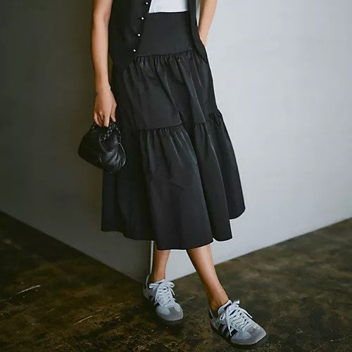 【マディソンブルー/MADISONBLUE】のティアードスカート 人気、トレンドファッション・服の通販 founy(ファニー) 　ファッション　Fashion　レディースファッション　WOMEN　スカート　Skirt　ティアードスカート　Tiered Skirts　ガーリー　Girly　サテン　Satin　ティアードスカート　Tiered Skirt　フォルム　Form　夏　Summer　other-2|ID: prp329100004462297 ipo3291000000031244115
