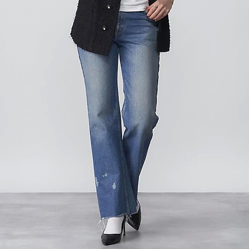 【マディソンブルー/MADISONBLUE】のHEM CUT FLARE PT DENIM インテリア・キッズ・メンズ・レディースファッション・服の通販 founy(ファニー) https://founy.com/ ファッション Fashion レディースファッション WOMEN クラッシュ Crash サルエル Sarouel デニム Denim ポケット Pocket |ID: prp329100004462302 ipo3291000000031229452