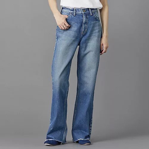 【マディソンブルー/MADISONBLUE】のHEM CUT FLARE PT DENIM 人気、トレンドファッション・服の通販 founy(ファニー) 　ファッション　Fashion　レディースファッション　Ladies' Fashion Online　クラッシュ　Crash　サルエル　Sarouel　デニム　Denim　ポケット　Pocket　 other-1|ID: prp329100004462302 ipo3291000000032165095