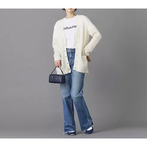 【マディソンブルー/MADISONBLUE】のHEM CUT FLARE PT DENIM 人気、トレンドファッション・服の通販 founy(ファニー) 　ファッション　Fashion　レディースファッション　Ladies' Fashion Online　クラッシュ　Crash　サルエル　Sarouel　デニム　Denim　ポケット　Pocket　other-2|ID: prp329100004462302 ipo3291000000032364529