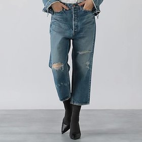 【マディソンブルー/MADISONBLUE】 CRASHED SAROUEL PT DENIM人気、トレンドファッション・服の通販 founy(ファニー) ファッション Fashion レディースファッション Fashion for Women クラッシュ Distressed, Crashed Style サルエル Sarouel Pants, Drop-Crotch Pants デニム Denim, Jeans Material ポケット Pocket, Pocket Detail |ID:prp329100004462306
