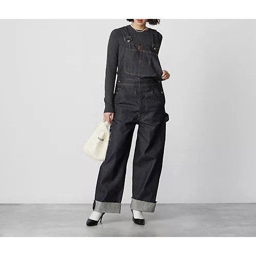【マディソンブルー/MADISONBLUE】のBIBALL WIDE PT NO FADE DENIM インテリア・キッズ・メンズ・レディースファッション・服の通販 founy(ファニー) 　ファッション　Fashion　レディースファッション　WOMEN　ルーズ　Loose　INDIGO|ID: prp329100004462310 ipo3291000000031229470