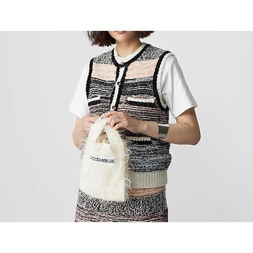 【マディソンブルー/MADISONBLUE】のSHOP BAG S EYELASH インテリア・キッズ・メンズ・レディースファッション・服の通販 founy(ファニー) https://founy.com/ ファッション Fashion レディースファッション Fashion for Women シャイニー Shiny, Glossy Finish フェザー Feather, Feather Detail フランス France, French フリンジ Fringe, Tassel |ID: prp329100004462311 ipo3291000000035203161