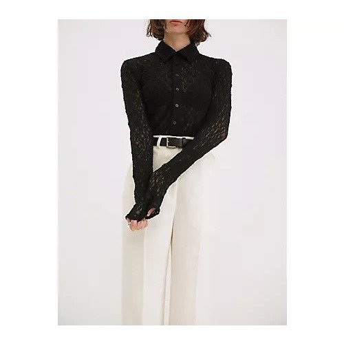 【クラネ/CLANE】のLADY LACE SHIRT 人気、トレンドファッション・服の通販 founy(ファニー) 　ファッション　Fashion　レディースファッション　Ladies' Fashion Online　トップス・カットソー　Tops/Tshirt　シャツ/ブラウス　Shirts/Blouses　2025年　2025　2025春夏・S/S　Ss,Spring/Summer,2025　ストレッチ　Stretch　レース　Race　other-2|ID: prp329100004462320 ipo3291000000032524432
