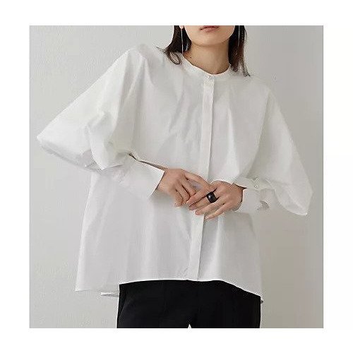 【ウィムガゼット/Whim Gazette】の【THE PAUSE】ラッフルシャツ インテリア・キッズ・メンズ・レディースファッション・服の通販 founy(ファニー) 　ファッション　Fashion　レディースファッション　Fashion for Women　トップス・カットソー　Cut & Sew Tops　シャツ・ブラウス・オフィスカジュアル　Elegant Blouses & Button-Ups　エレガント 上品　Elegant　ヴィンテージ　Vintage Style　カフス　Cuff Design　グラデーション　Gradient, Ombre　パール　Pearl, Pearl Accent　ボトム　Bottoms, Lower Wear　モダン　Modern, Contemporary　ワーク　Workwear, Utility Style　ホワイト|ID: prp329100004462322 ipo3291000000031229500