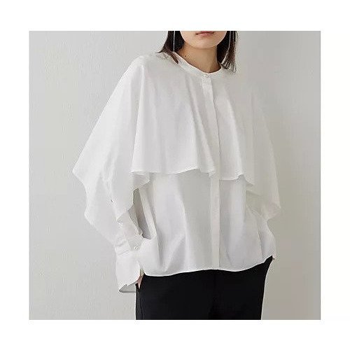 【ウィムガゼット/Whim Gazette】の【THE PAUSE】ラッフルシャツ 人気、トレンドファッション・服の通販 founy(ファニー) 　ファッション　Fashion　レディースファッション　Fashion for Women　トップス・カットソー　Cut & Sew Tops　シャツ・ブラウス・オフィスカジュアル　Elegant Blouses & Button-Ups　エレガント 上品　Elegant　ヴィンテージ　Vintage Style　カフス　Cuff Design　グラデーション　Gradient, Ombre　パール　Pearl, Pearl Accent　ボトム　Bottoms, Lower Wear　モダン　Modern, Contemporary　ワーク　Workwear, Utility Style　other-2|ID: prp329100004462322 ipo3291000000031244184