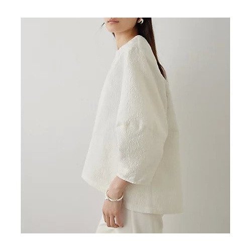 【ウィムガゼット/Whim Gazette】の【THE PAUSE】ジャガードパフスリーブブラウス 人気、トレンドファッション・服の通販 founy(ファニー) 　ファッション　Fashion　レディースファッション　Fashion for Women　トップス・カットソー　Cut & Sew Tops　シャツ・ブラウス・オフィスカジュアル　Elegant Blouses & Button-Ups　ヴィンテージ　Vintage Style　グラデーション　Gradient, Ombre　スリーブ　Sleeve, Long Sleeve / Short Sleeve　モダン　Modern, Contemporary　ロマンティック　Romantic, Feminine Style　ワーク　Workwear, Utility Style　セレモニー　Ceremony　other-3|ID: prp329100004462323 ipo3291000000031244190