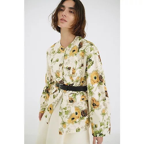 【クラネ/CLANE】のSCARF FLOWER RIBBON TOPS 人気、トレンドファッション・服の通販 founy(ファニー) 　ファッション　Fashion　レディースファッション　Ladies' Fashion Online　トップス・カットソー　Tops/Tshirt　2025年　2025　2025春夏・S/S　Ss,Spring/Summer,2025　おすすめ　Recommend　ジョーゼット　Georgette　セットアップ　Set Up　プリント　Print　other-2|ID: prp329100004462324 ipo3291000000032524561