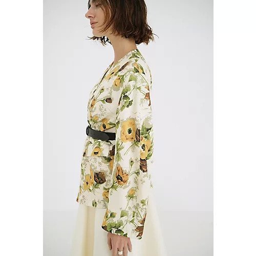 【クラネ/CLANE】のSCARF FLOWER RIBBON TOPS 人気、トレンドファッション・服の通販 founy(ファニー) 　ファッション　Fashion　レディースファッション　Ladies' Fashion Online　トップス・カットソー　Tops/Tshirt　2025年　2025　2025春夏・S/S　Ss,Spring/Summer,2025　おすすめ　Recommend　ジョーゼット　Georgette　セットアップ　Set Up　プリント　Print　other-3|ID: prp329100004462324 ipo3291000000032524562