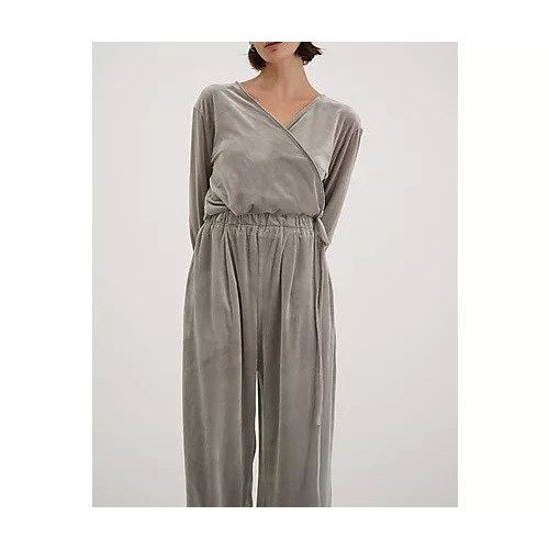 【クラネ/CLANE】のVELOR CACHECOEUR SET UP 人気、トレンドファッション・服の通販 founy(ファニー) 　ファッション　Fashion　レディースファッション　Ladies' Fashion Online　2025年　2025　2025春夏・S/S　Ss,Spring/Summer,2025　ストレッチ　Stretch　セットアップ　Set Up　ベロア　Velor　リボン　Ribbon　ワイド　Wide　other-2|ID: prp329100004462329 ipo3291000000032525193