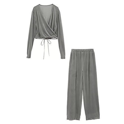 【クラネ/CLANE】のVELOR CACHECOEUR SET UP インテリア・キッズ・メンズ・レディースファッション・服の通販 founy(ファニー) https://founy.com/ ファッション Fashion レディースファッション Fashion for Women 2025年 2025 2025春夏・S/S Spring/Summer 2025 SS25 ストレッチ Stretch, Stretchy Fabric セットアップ Set-Up, Coordinated Outfit ベロア Velour, Soft Velvet リボン Ribbon, Bow ワイド Wide, Wide Fit |ID: prp329100004462329 ipo3291000000035910599