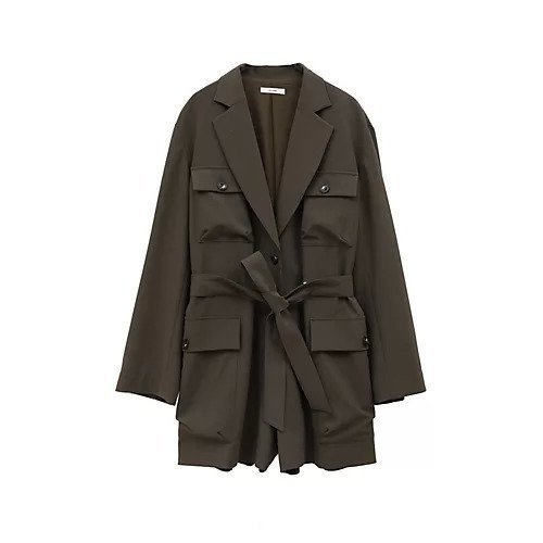 【クラネ/CLANE】のMILITARY SHORT ALL IN ONE インテリア・キッズ・メンズ・レディースファッション・服の通販 founy(ファニー) https://founy.com/ ファッション Fashion レディースファッション Ladies' Fashion Online 2025年 2025 2025春夏・S/S Ss,Spring/Summer,2025 おすすめ Recommend ジャケット Jacket ミリタリー Military |ID: prp329100004462330 ipo3291000000032525496
