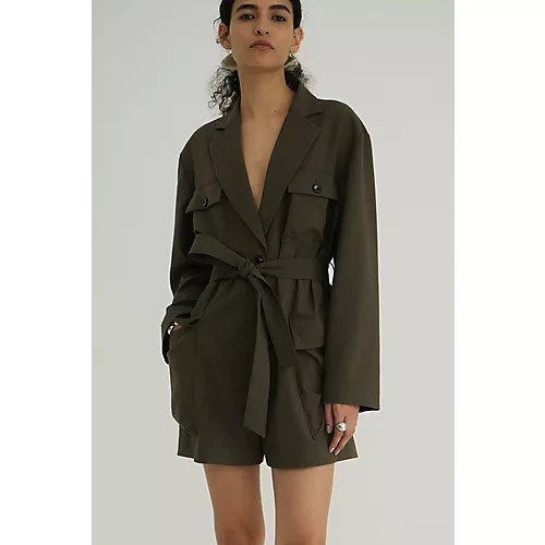 【クラネ/CLANE】のMILITARY SHORT ALL IN ONE 人気、トレンドファッション・服の通販 founy(ファニー) 　ファッション　Fashion　レディースファッション　Ladies' Fashion Online　2025年　2025　2025春夏・S/S　Ss,Spring/Summer,2025　おすすめ　Recommend　ジャケット　Jacket　ミリタリー　Military　other-2|ID: prp329100004462330 ipo3291000000032525499