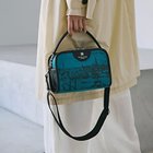 【トプカピ/TOPKAPI】の【TREASURE TOPKAPI】キャンバス プリント ワンハンドル ショルダーバッグ ターコイズブルー|ID: prp329100004462333 ipo3291000000031229531