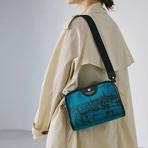 【トプカピ/TOPKAPI】の【TREASURE TOPKAPI】キャンバス プリント ワンハンドル ショルダーバッグ 人気、トレンドファッション・服の通販 founy(ファニー) 　ファッション　Fashion　レディースファッション　Fashion for Women　バッグ　Bags　キャンバス　Canvas, Canvas Fabric　クラッチ　Clutch, Clutch Bag　ショルダー　Shoulder, Shoulder Strap　パイピング　Piping, Trim Design　フォルム　Silhouette, Form　プリント　Print, Printed Pattern　財布　Wallet, Purse　other-3|ID: prp329100004462333 ipo3291000000031244226