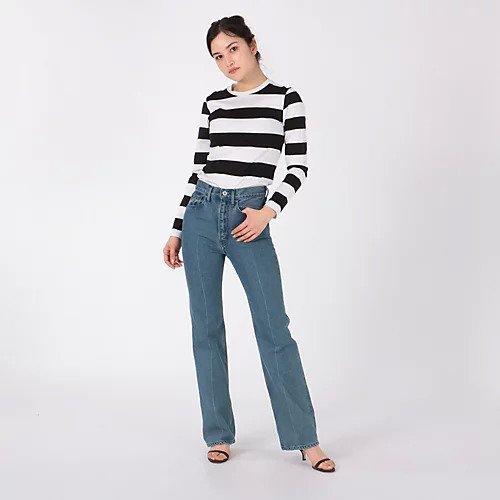 【マディソンブルー/MADISONBLUE】のHIGH WAIST FLARE DENIM インテリア・キッズ・メンズ・レディースファッション・服の通販 founy(ファニー) https://founy.com/ ファッション Fashion レディースファッション WOMEN ストレッチ Stretch センター Center デニム Denim フレア Flare ポケット Pocket |ID: prp329100004462336 ipo3291000000031229539