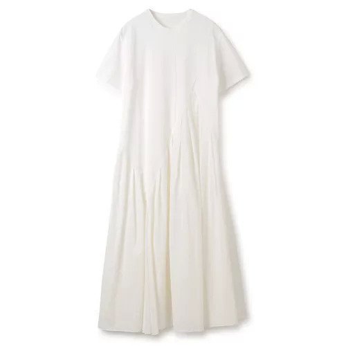 【アキラナカ/AKIRANAKA】のCasilda combi tex jersey dress インテリア・キッズ・メンズ・レディースファッション・服の通販 founy(ファニー) https://founy.com/ ファッション Fashion レディースファッション WOMEN ワンピース Dress ドレス Party Dresses 2025年 2025 2025春夏・S/S Ss,Spring/Summer,2025 ジャージー Jersey ドレス Dress フレア Flare |ID: prp329100004462349 ipo3291000000031715679