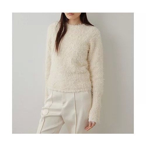【ウィムガゼット/Whim Gazette】のツィードニットプルオーバー 人気、トレンドファッション・服の通販 founy(ファニー) 　ファッション　Fashion　レディースファッション　Fashion for Women　トップス・カットソー　Cut & Sew Tops　ニット　Knit Tops & Sweaters　カジュアルプルオーバー・ニットトップス　Pullovers & Knit Tops / Casual Pullovers　2025年　2025　2025春夏・S/S　Spring/Summer 2025 SS25　コンパクト　Compact, Small Size　シンプル　Simple, Minimal　ストレッチ　Stretch, Stretchy Fabric　ツイード　Twill, Twill Weave　トレンド　Trend, Trending Now　other-2|ID: prp329100004462351 ipo3291000000031244279