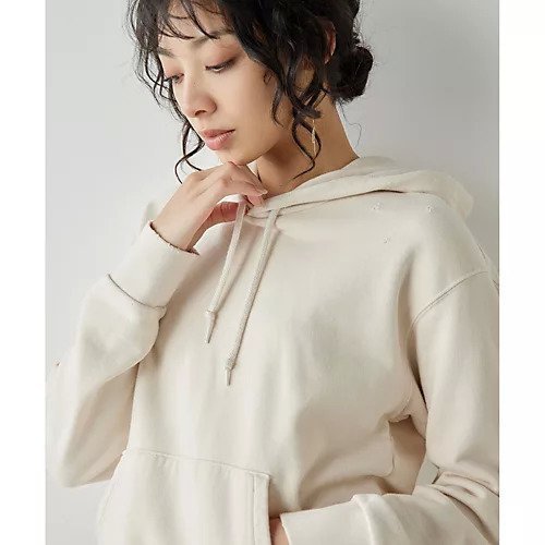 【ウィムガゼット/Whim Gazette】のダメージフーディプルオーバー 人気、トレンドファッション・服の通販 founy(ファニー) 　ファッション　Fashion　レディースファッション　Fashion for Women　トップス・カットソー　Cut & Sew Tops　カジュアルプルオーバー・ニットトップス　Pullovers & Knit Tops / Casual Pullovers　ヴィンテージ　Vintage Style　コンパクト　Compact, Small Size　吸水　Absorbent, Quick-Dry　ダメージ　Distressed, Destroyed　パーカー　Hoodie, Parka　リアル　Real, Realistic　2025年　2025　2025春夏・S/S　Spring/Summer 2025 SS25　other-2|ID: prp329100004462352 ipo3291000000031244282