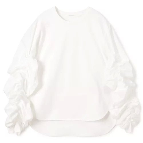 【プレインピープル/PLAIN PEOPLE】のアルビニオーガニックジャージ袖ギャザープルオーバー インテリア・キッズ・メンズ・レディースファッション・服の通販 founy(ファニー) https://founy.com/ ファッション Fashion レディースファッション WOMEN トップス・カットソー Tops/Tshirt プルオーバー Pullover イタリア Italy ギャザー Gather ラウンド Round 洗える Washable |ID: prp329100004462362 ipo3291000000031229605