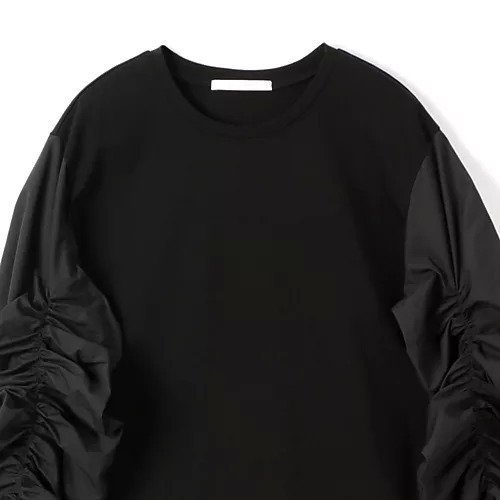 【プレインピープル/PLAIN PEOPLE】のアルビニオーガニックジャージ袖ギャザープルオーバー 人気、トレンドファッション・服の通販 founy(ファニー) 　ファッション　Fashion　レディースファッション　WOMEN　トップス・カットソー　Tops/Tshirt　プルオーバー　Pullover　イタリア　Italy　ギャザー　Gather　ラウンド　Round　洗える　Washable　other-3|ID: prp329100004462362 ipo3291000000031244314