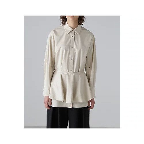 【アドーア/ADORE】のクリアブロードブラウス インテリア・キッズ・メンズ・レディースファッション・服の通販 founy(ファニー) 　ファッション　Fashion　レディースファッション　Fashion for Women　トップス・カットソー　Cut & Sew Tops　シャツ・ブラウス・オフィスカジュアル　Elegant Blouses & Button-Ups　おすすめ　Recommended / Our Picks　サテン　Satin, Glossy Fabric　シンプル　Simple, Minimal　スタンダード　Standard, Basic　ストライプ　Stripe, Striped Pattern　フィット　Fit, Slim Fit　ペプラム　Peplum, Flared Hem　ベージュ|ID: prp329100004462371 ipo3291000000031229627