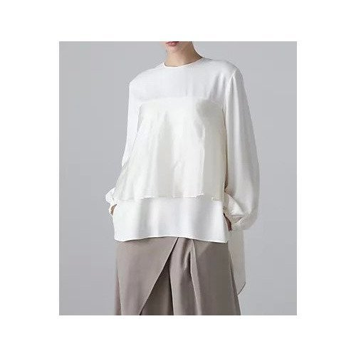 【アドーア/ADORE】のコンパクトサテンブラウス インテリア・キッズ・メンズ・レディースファッション・服の通販 founy(ファニー) 　ファッション　Fashion　レディースファッション　Fashion for Women　トップス・カットソー　Cut & Sew Tops　シャツ・ブラウス・オフィスカジュアル　Elegant Blouses & Button-Ups　おすすめ　Recommended / Our Picks　サテン　Satin, Glossy Fabric　シアー　Sheer, See-Through　スタンダード　Standard, Basic　ドレープ　Drape, Draping Fabric　フィット　Fit, Slim Fit　冬　Winter / This Winter　A/W・秋冬　Autumn/Winter　エクリュ|ID: prp329100004462373 ipo3291000000031229633