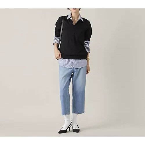 【マディソンブルー/MADISONBLUE】の【HPS別注】デニムサルエルパンツ 人気、トレンドファッション・服の通販 founy(ファニー) 　ファッション　Fashion　レディースファッション　Fashion for Women　パンツ　Pants & Trousers　ダメージ　Distressed, Destroyed　デニム　Denim, Jeans Material　ポケット　Pocket, Pocket Detail　別注　Limited Edition, Custom Order　春　Spring　洗える　Machine Washable　other-3|ID: prp329100004462393 ipo3291000000034605026