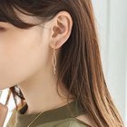 【フィービィー/phoebe】の【金属アレルギー対応】【痛くないシリーズ】スウィングクリスタルループフィットイヤリング ゴールド ゴールド|ID: prp329100004462401 ipo3291000000031229701